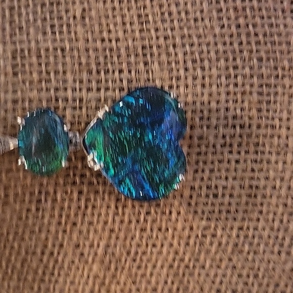 Triplet Opal Heart Pendant  - NWOT - Picture 8 of 8